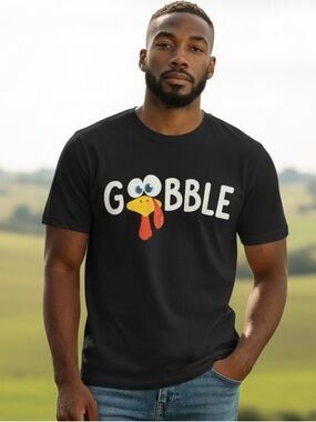 Gobble Graphic Short Sleeve Tee - Black